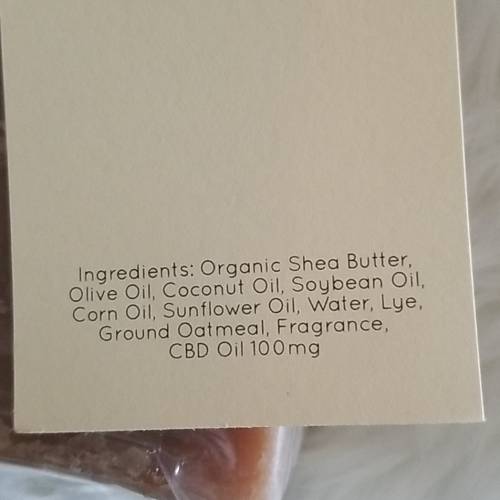Oatmeal & Honey Soap with CBD Oil - Picture 4 of 11